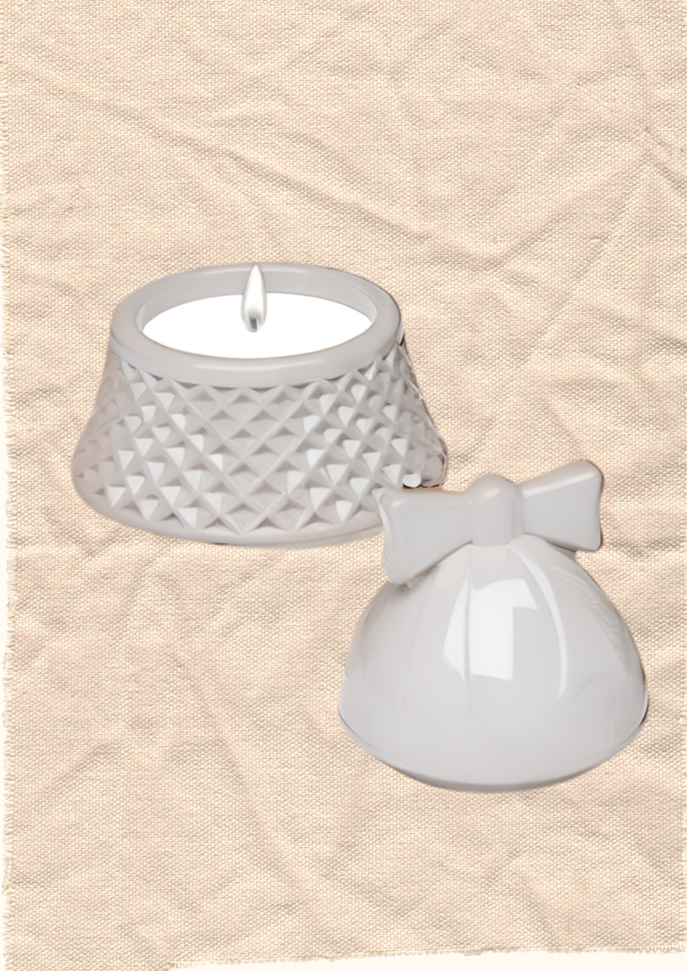 Cloche de Noël bougie Rocher praliné