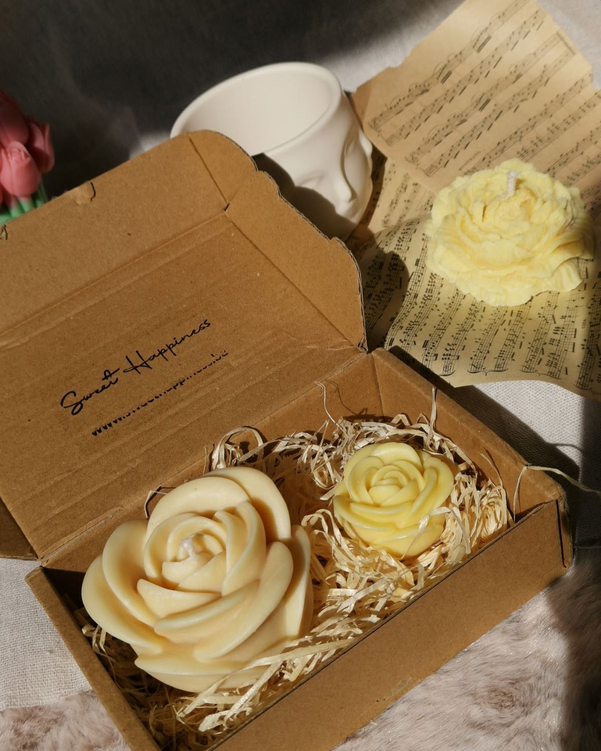 Coffret de Roses parfumées
