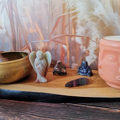 Ange en Amazonite 75 MM