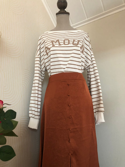 Jupe longue satinée Taille S