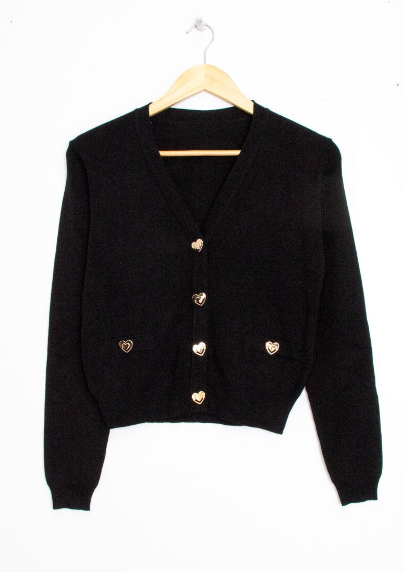 Gilet boutons cœurs