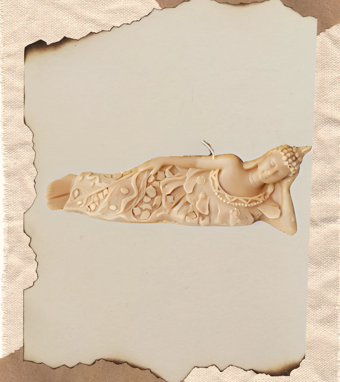 Bougie Bouddha couché