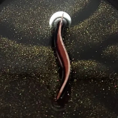 Bougie scintillante noire et dorée * Edition limitée *