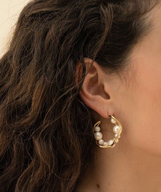 Créoles Galadrielle dorées