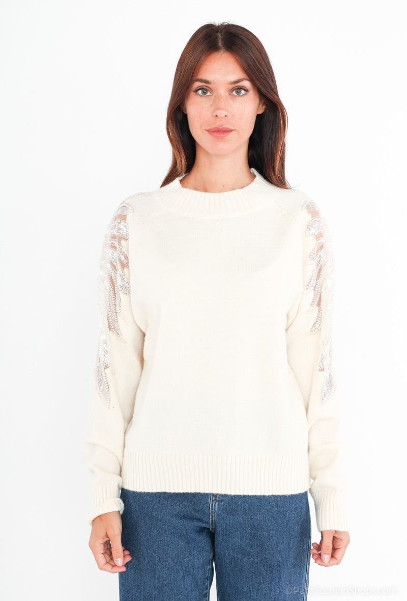 Pull Abigail écru