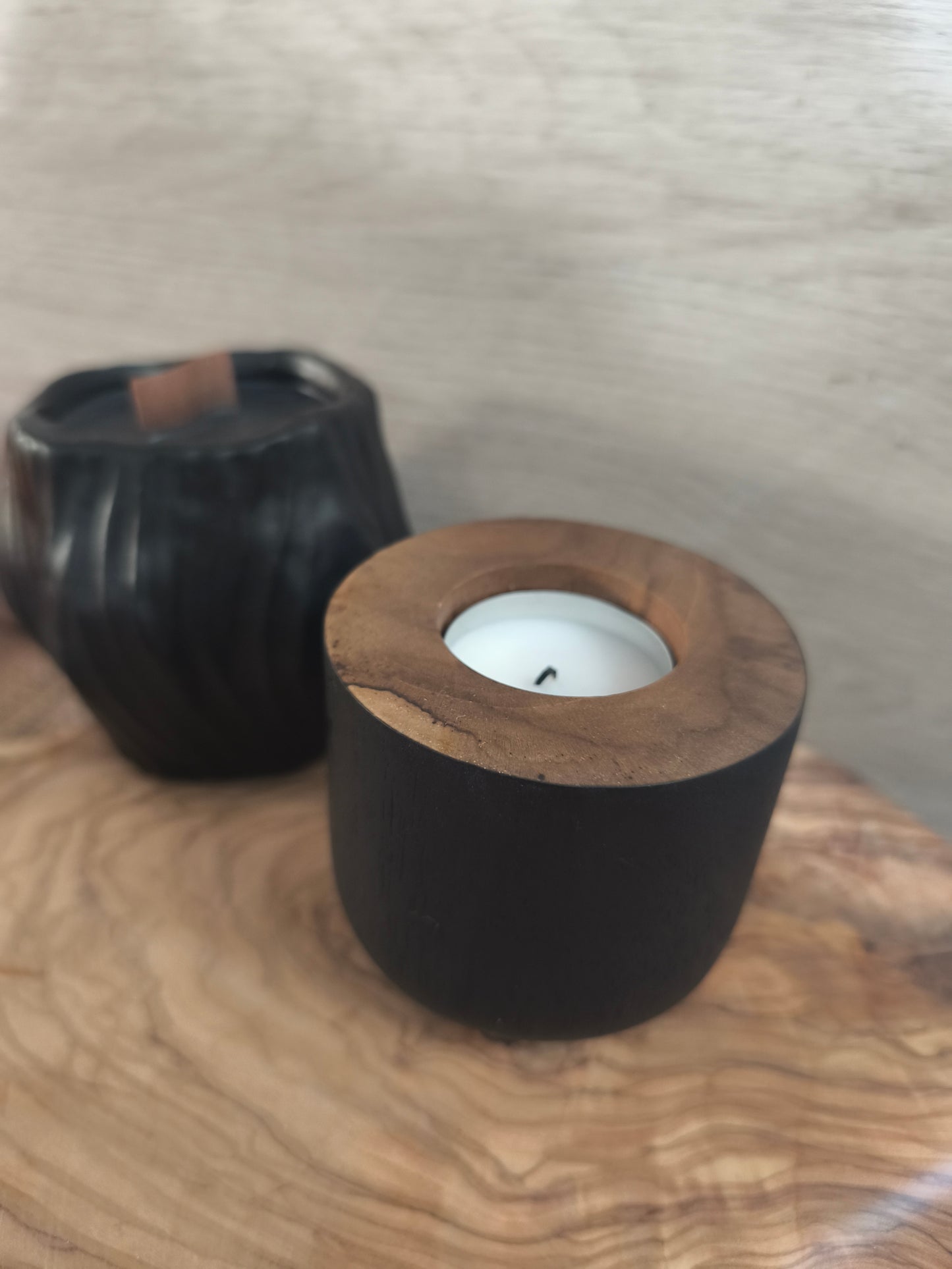 Bougie scintillante noire et dorée * Edition limitée *