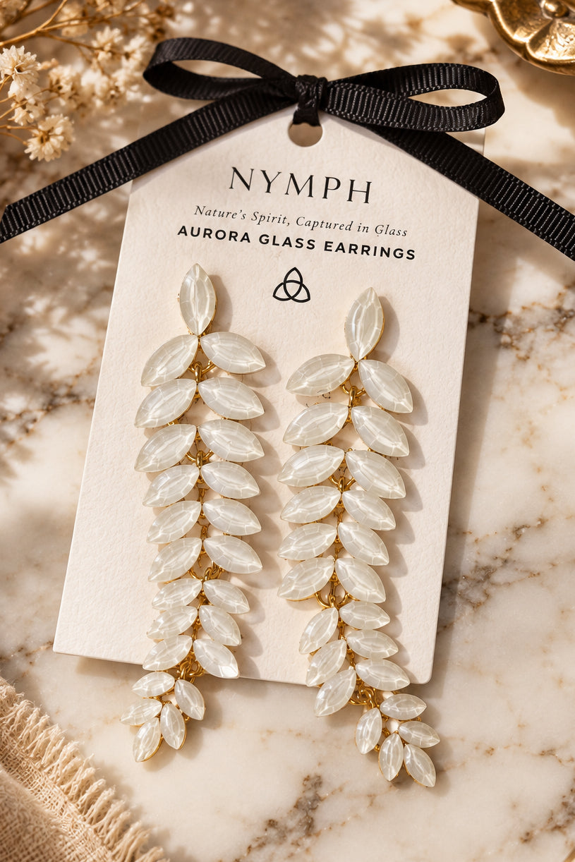Boucles Nymphe blanche goutte