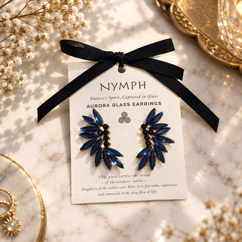 Boucles Nymphe bleu fee