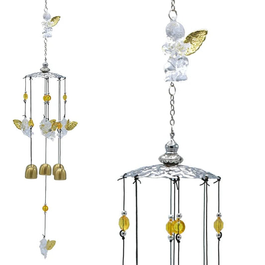 Carillon à vent avec cinq anges