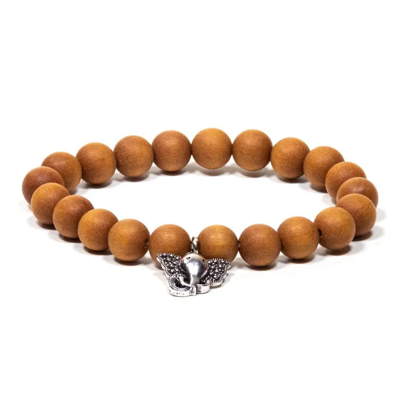 Bracelet bois de santal avec Ganesh