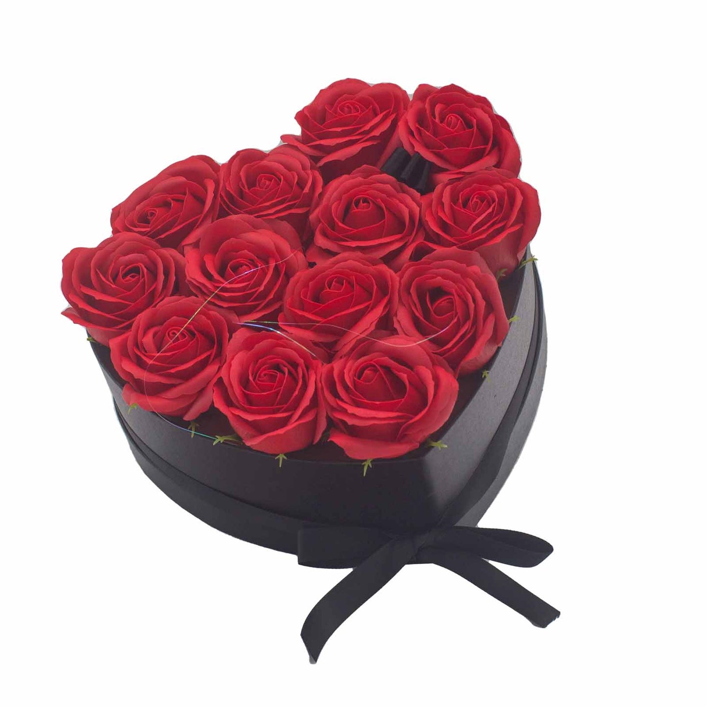 Bouquet de fleurs de savon - Roses Rouges - Coeur