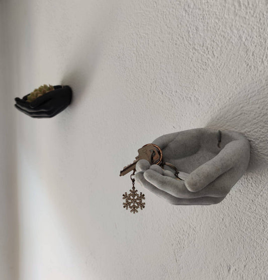 Pot suspendu Hand - Volcan gris - Impression 3D