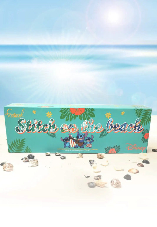 "Stitch on The Beach", coffret de 5 Bougies Parfumées Disney