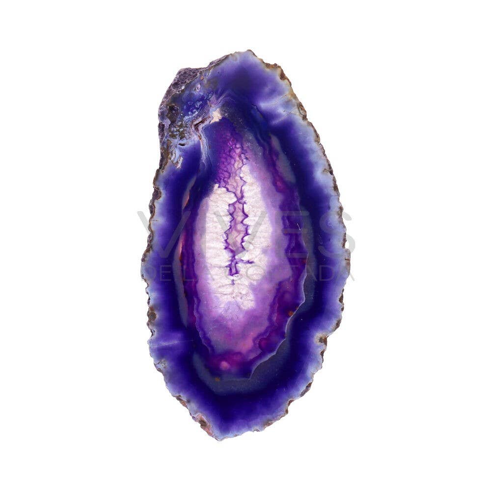 Tranche d'agate Lilas
