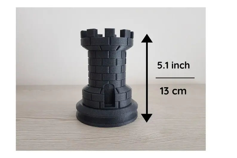 Chess Rook Pot - White