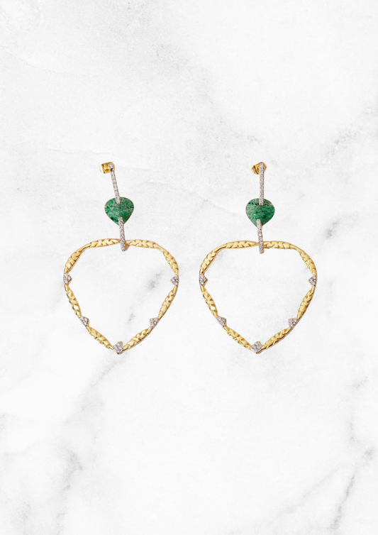 Boucles d'oreilles Lima — Aventurine