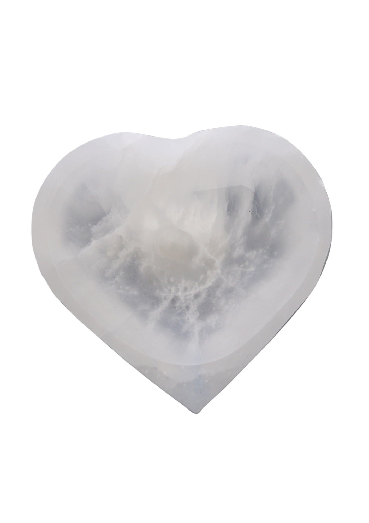 Bol en Sélénite Coeur