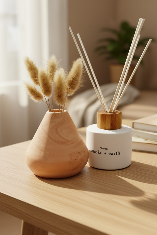 Vase orangé