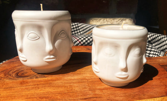 Bougie Bouddha intérieur blanc