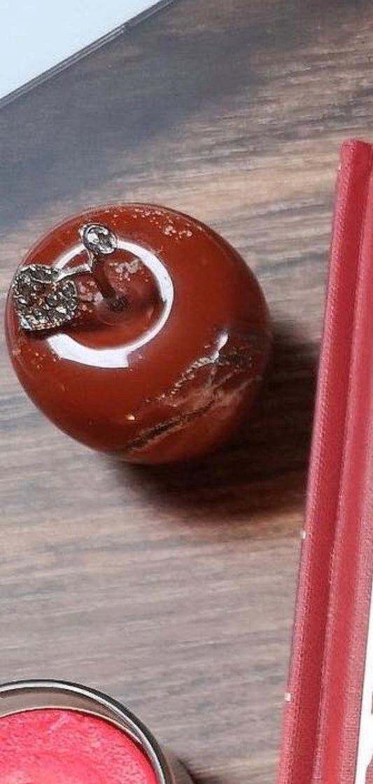 Pomme en Jaspe rouge