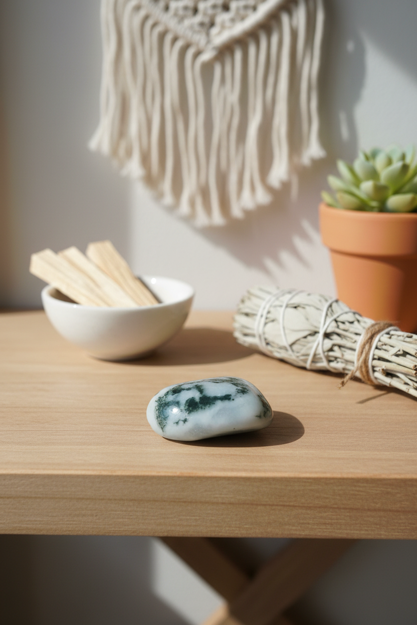 Agate arbre roulée