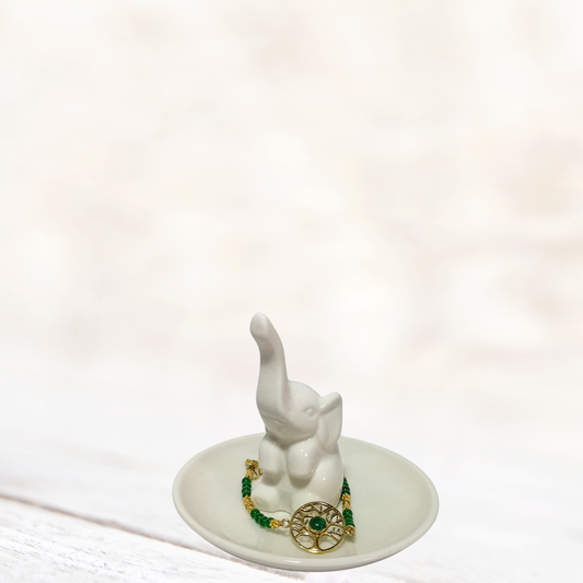 Bracelet arbre de vie en aventurine verte