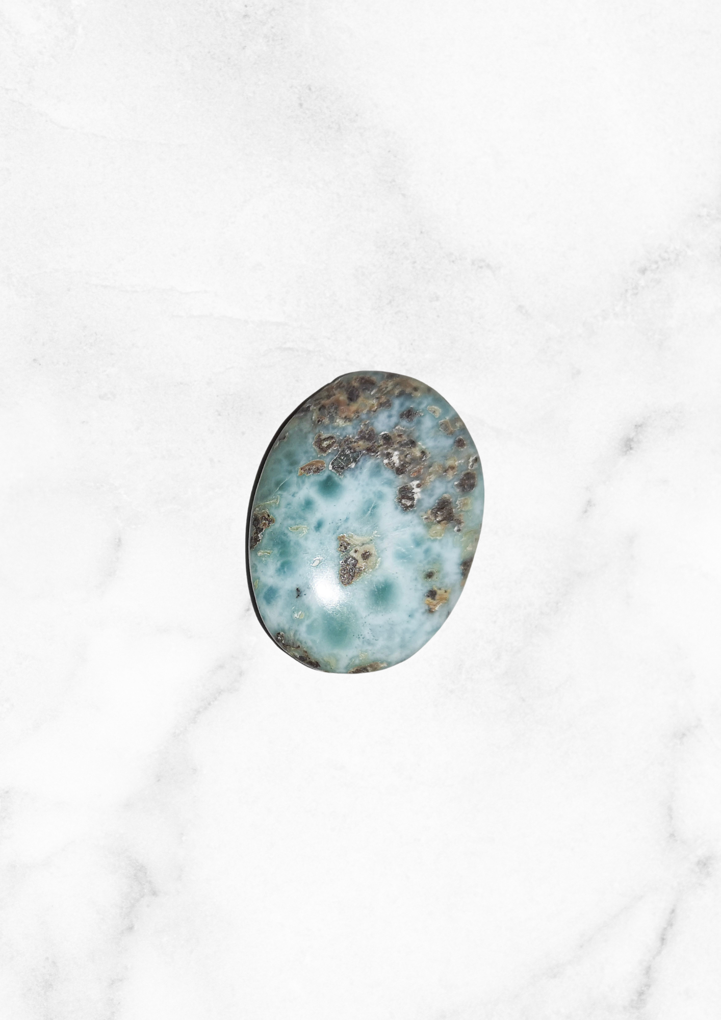 Cabochon Larimar « A » Forme 3