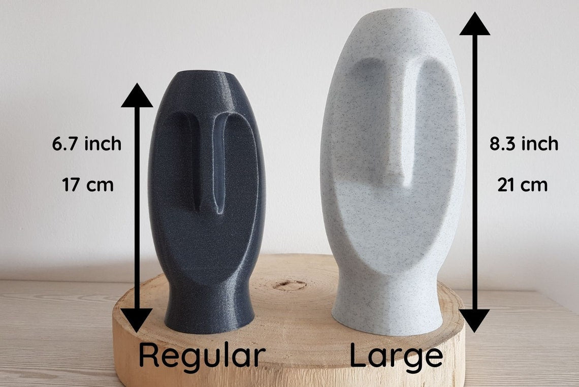 Moai Vase - Black