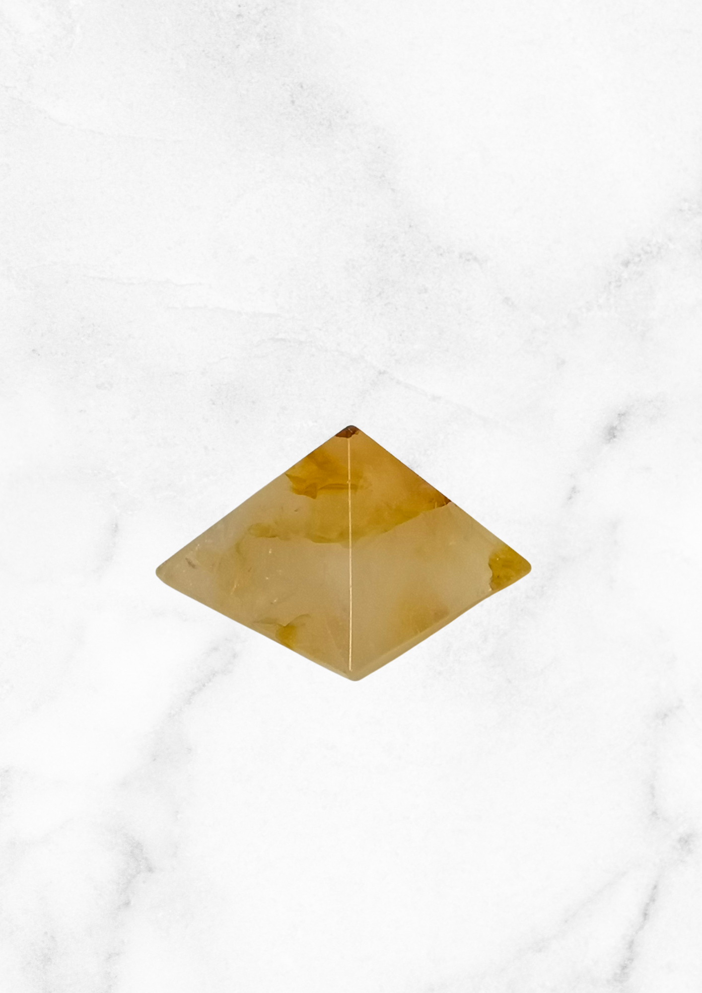 Pyramide minérale Quartz hématoïde