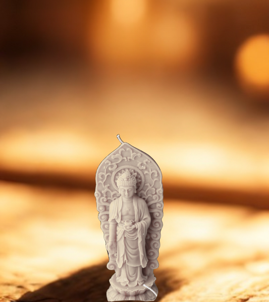 Bougie Bouddha lotus