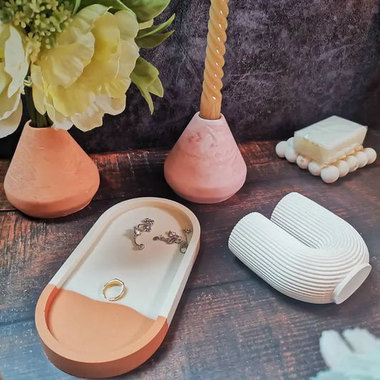 Vide poche Terracotta/crème