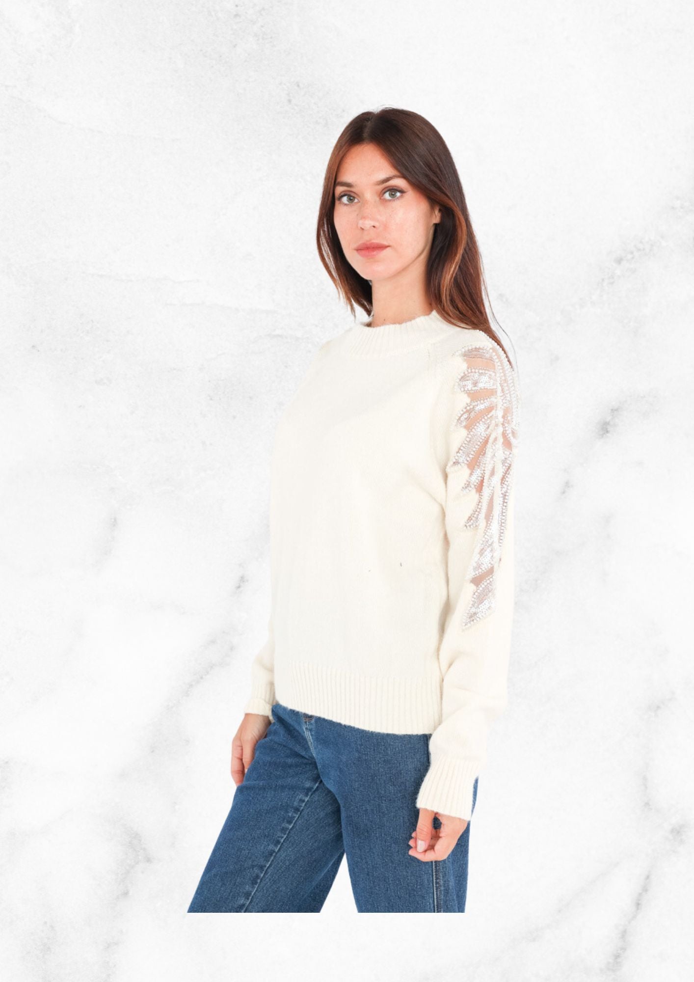 Pull Abigail écru
