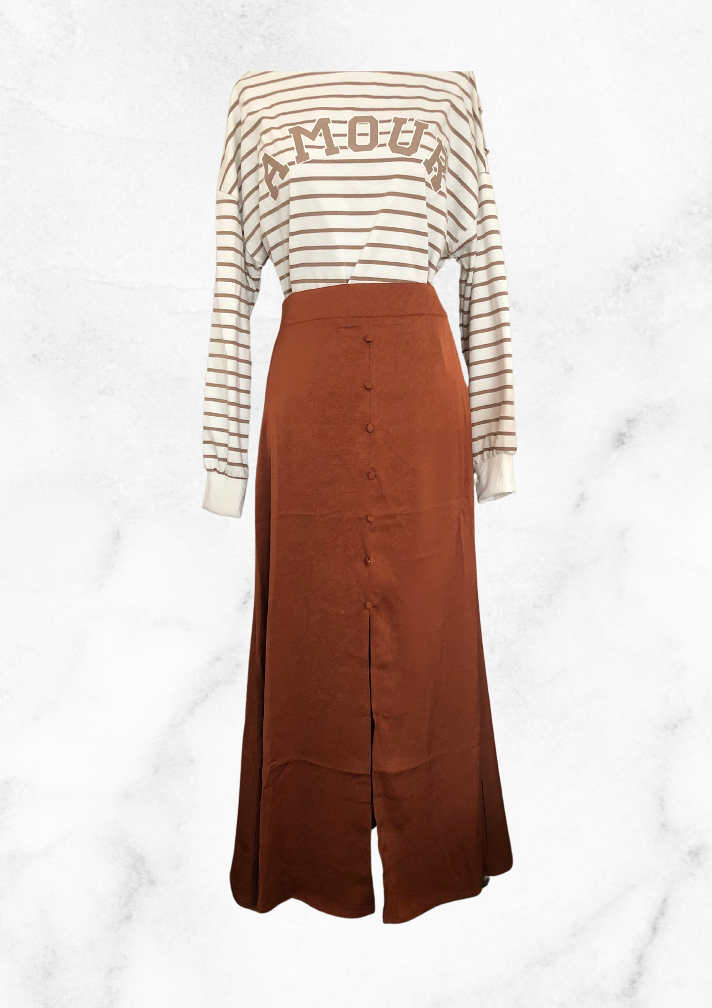 Jupe longue satinée  Taille S