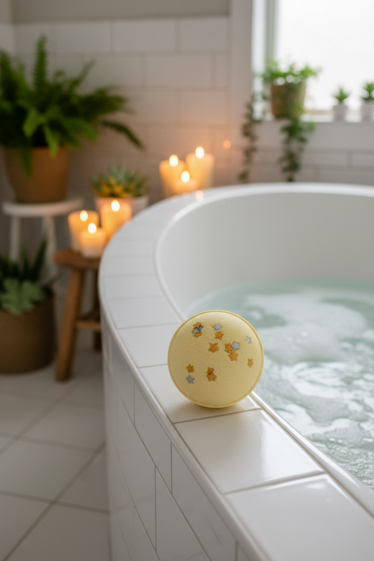 Boule de Bain Étoile de Noël - Massepain - 180g