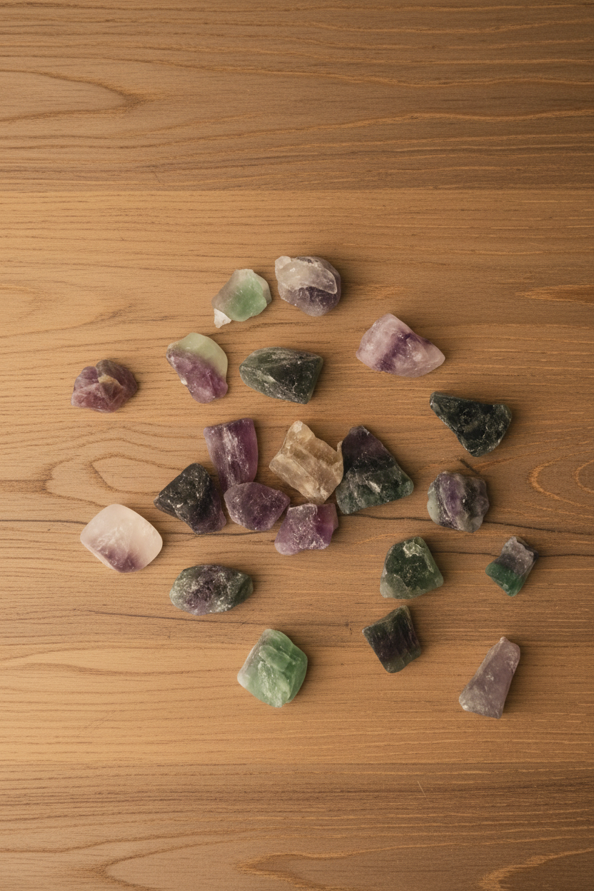 Gobelet en fluorite arc-en-ciel