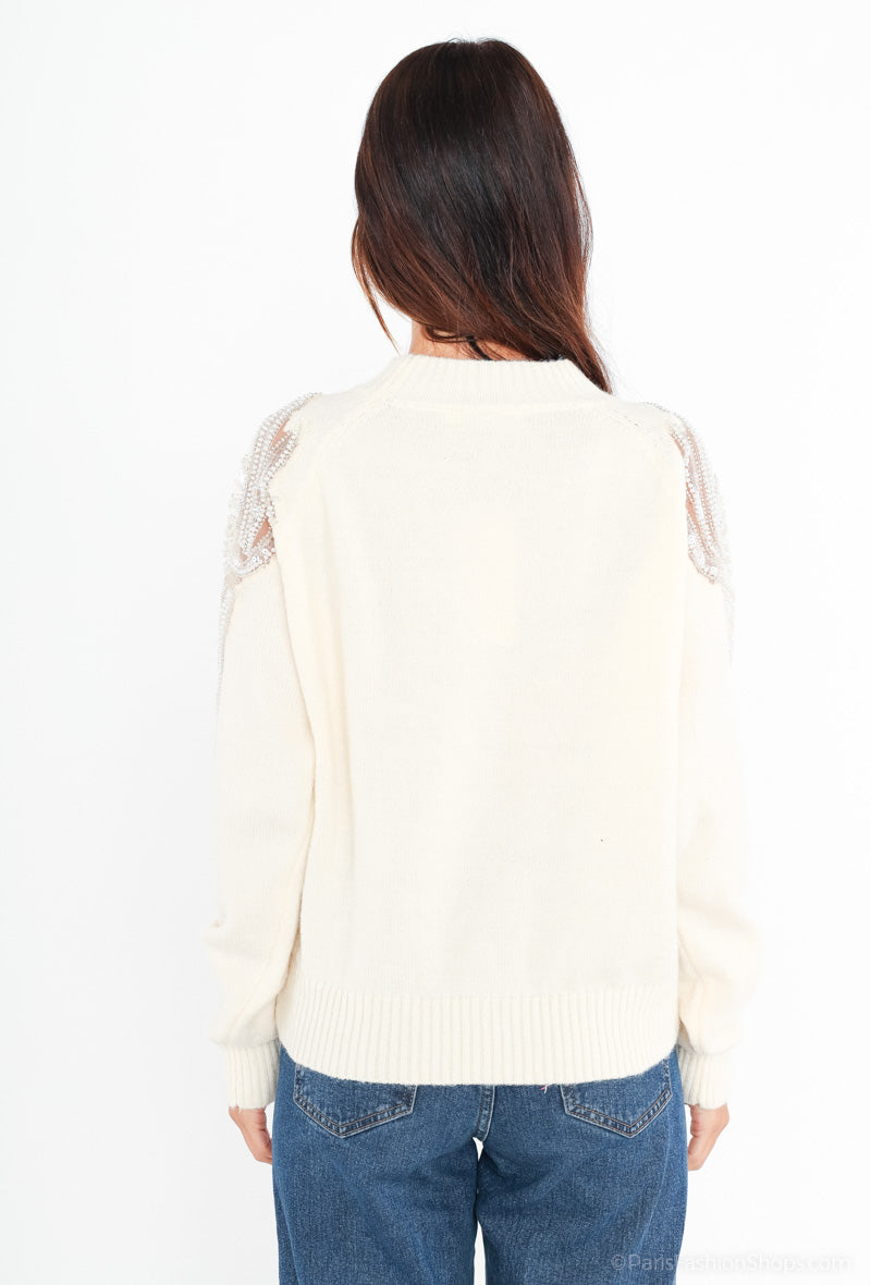 Pull Abigail écru