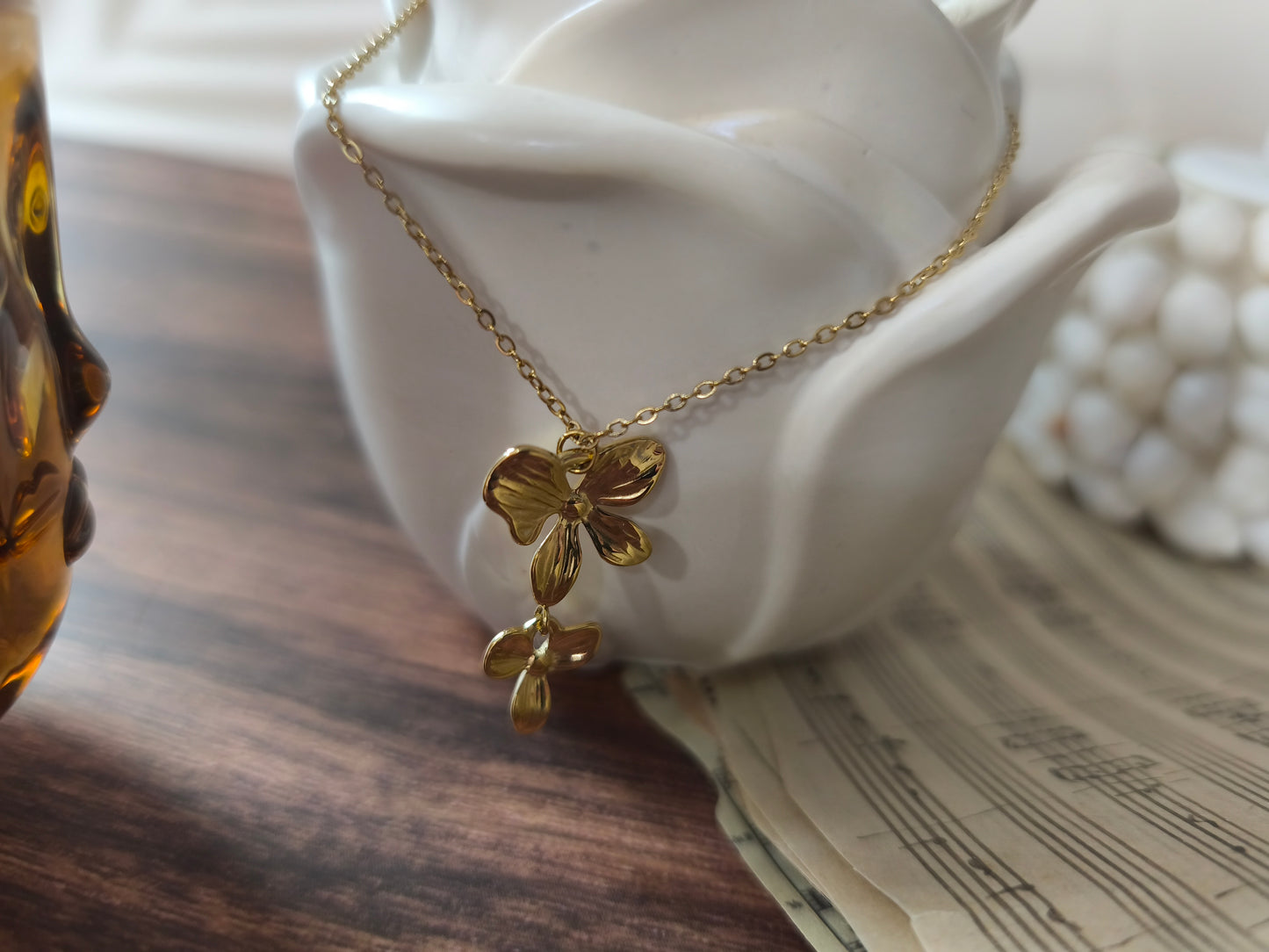 Collier fleurs