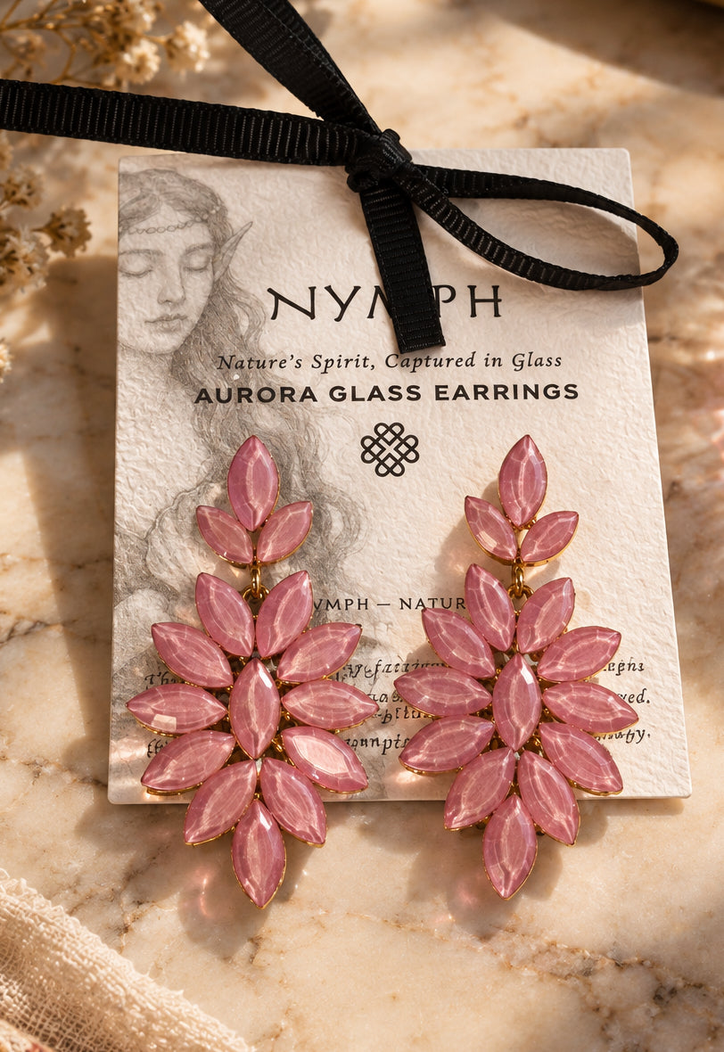Boucles Nymphe rose goutte