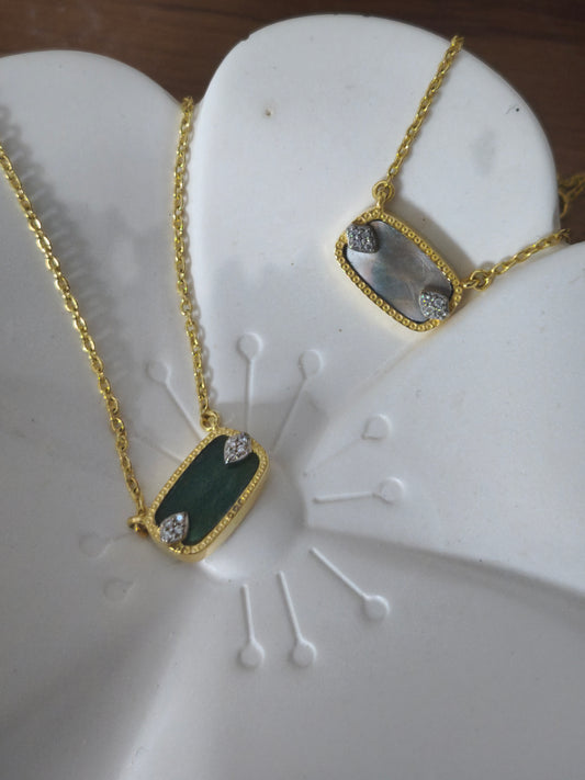 SANGHA NECKLACE — MOTHER-OF-PEARL