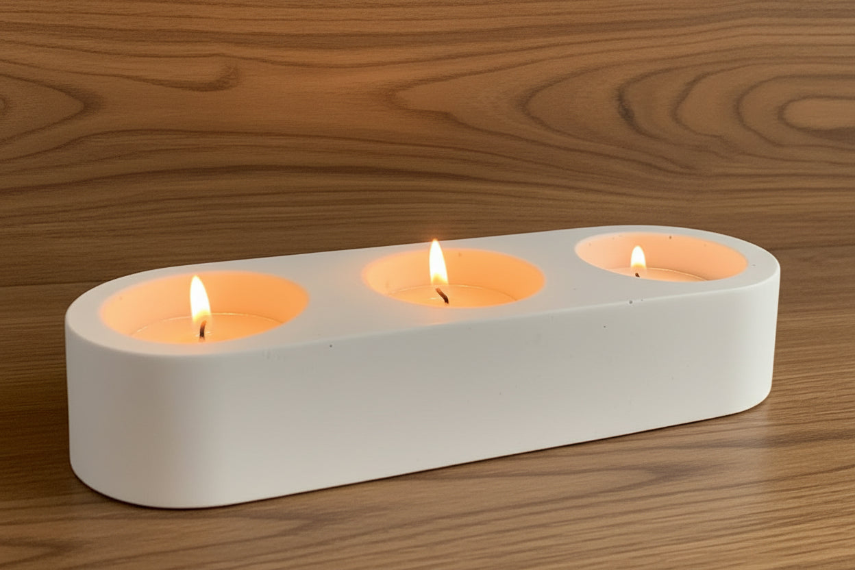 Bougeoir 3 chauffe-plats