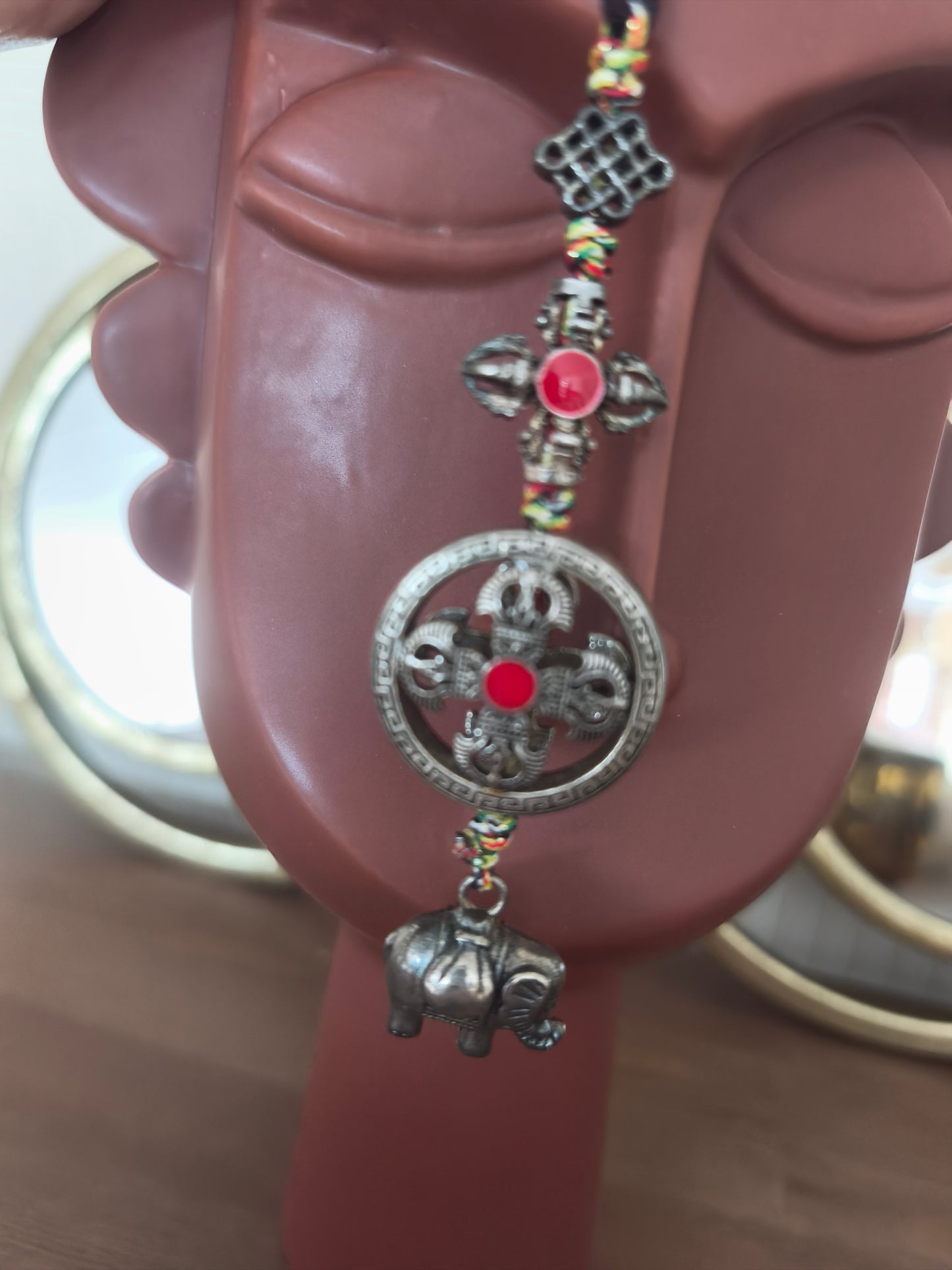 Pendentif de protection double Dorje éléphant