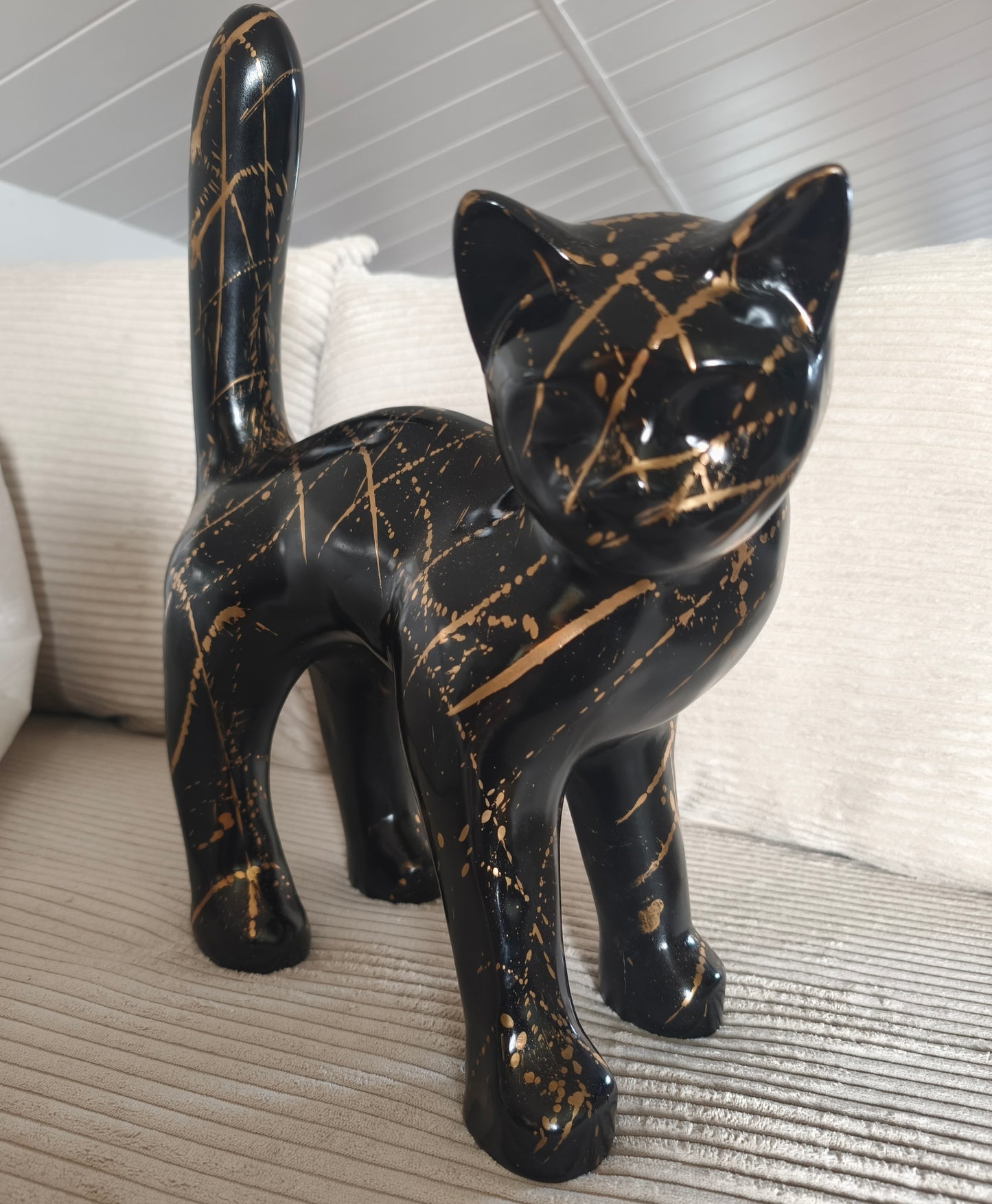 Chat en céramique 45 cm