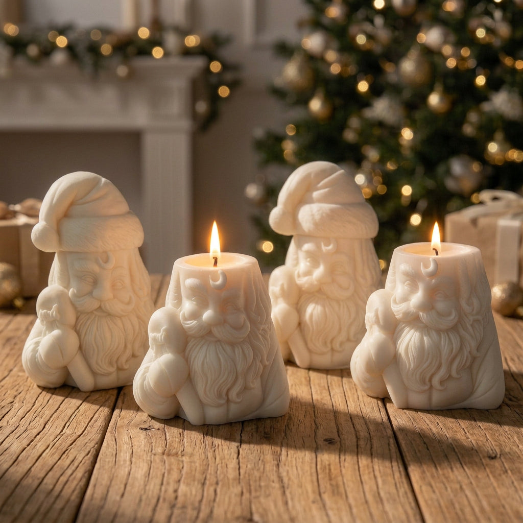 Santa et son bonnet amovible