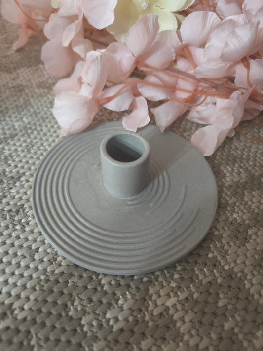 Candlestick Hestia Gray