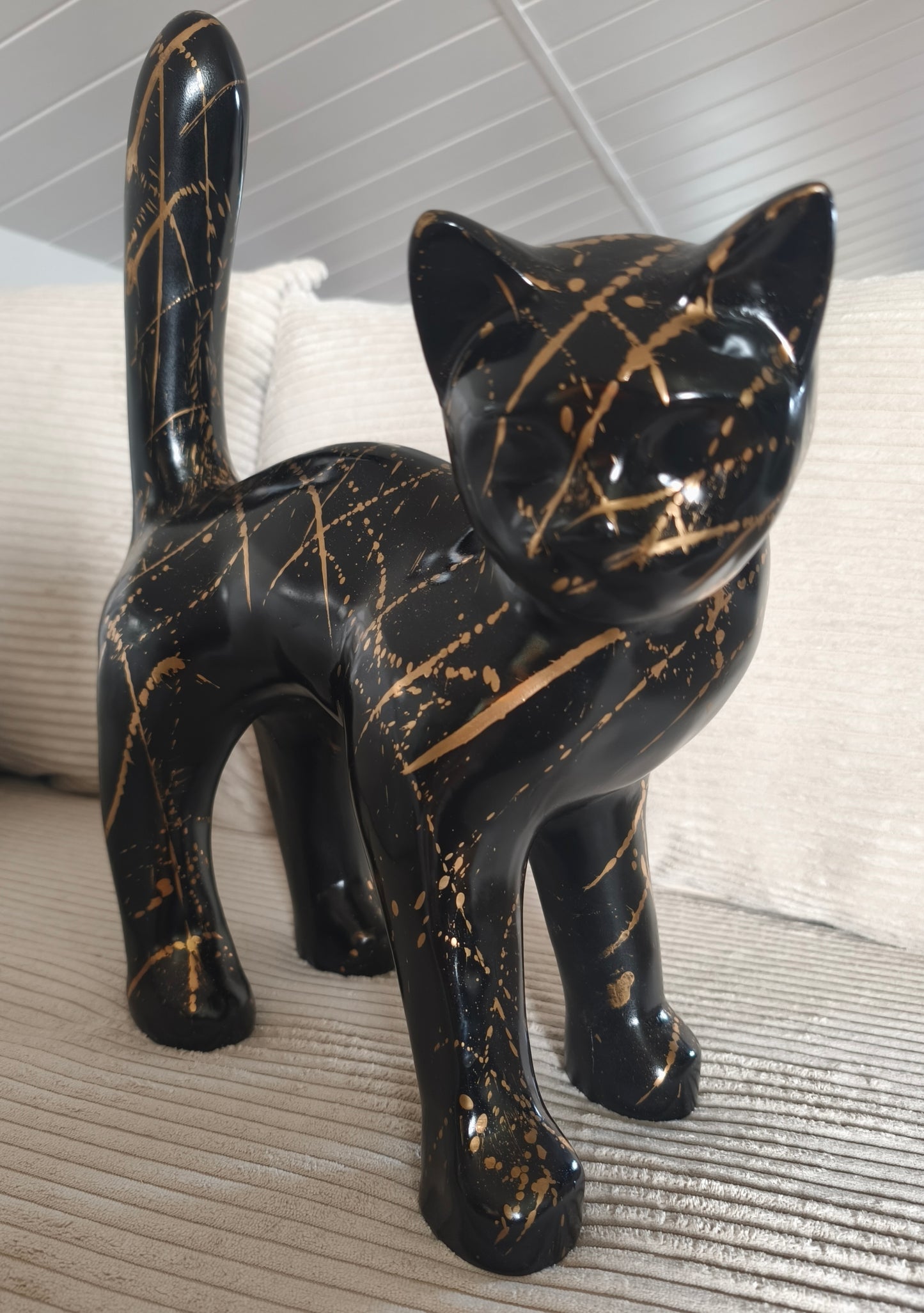 Chat en céramique 45 cm