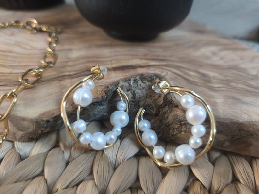 Galadrielle golden hoops