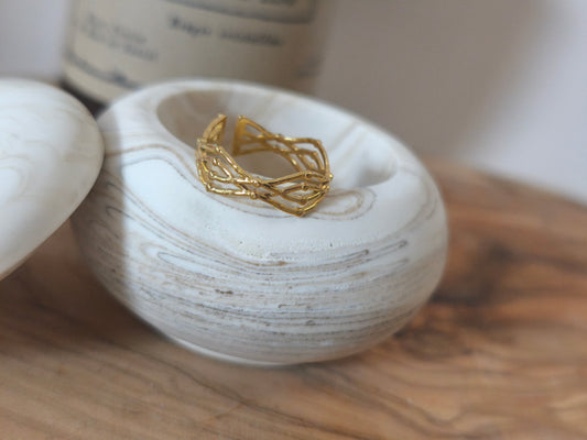 Golden Lennon ring