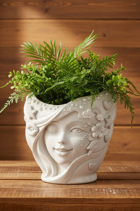 Contenant visage happy
