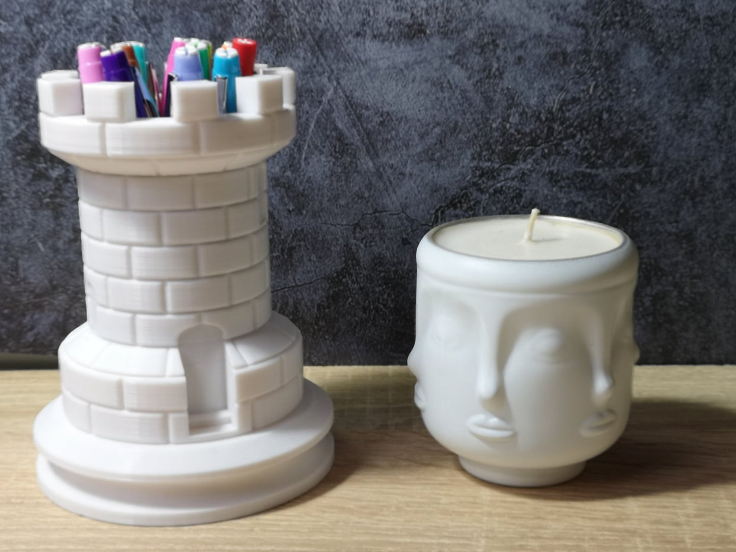 Pot Echec - Blanc - Impression 3D
