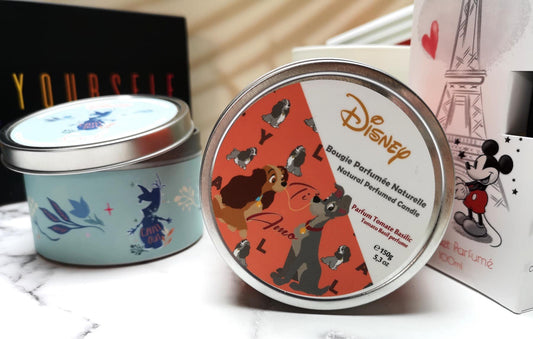 Bougie parfumée Disney  La Belle et le Clochard